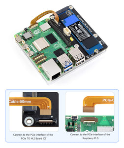 Raspberry Pi 5 PCIE轉M.2轉接板