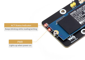 Raspberry Pi 5 PCIE轉M.2轉接板