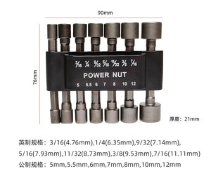 內六角轉公英制套筒14件套裝