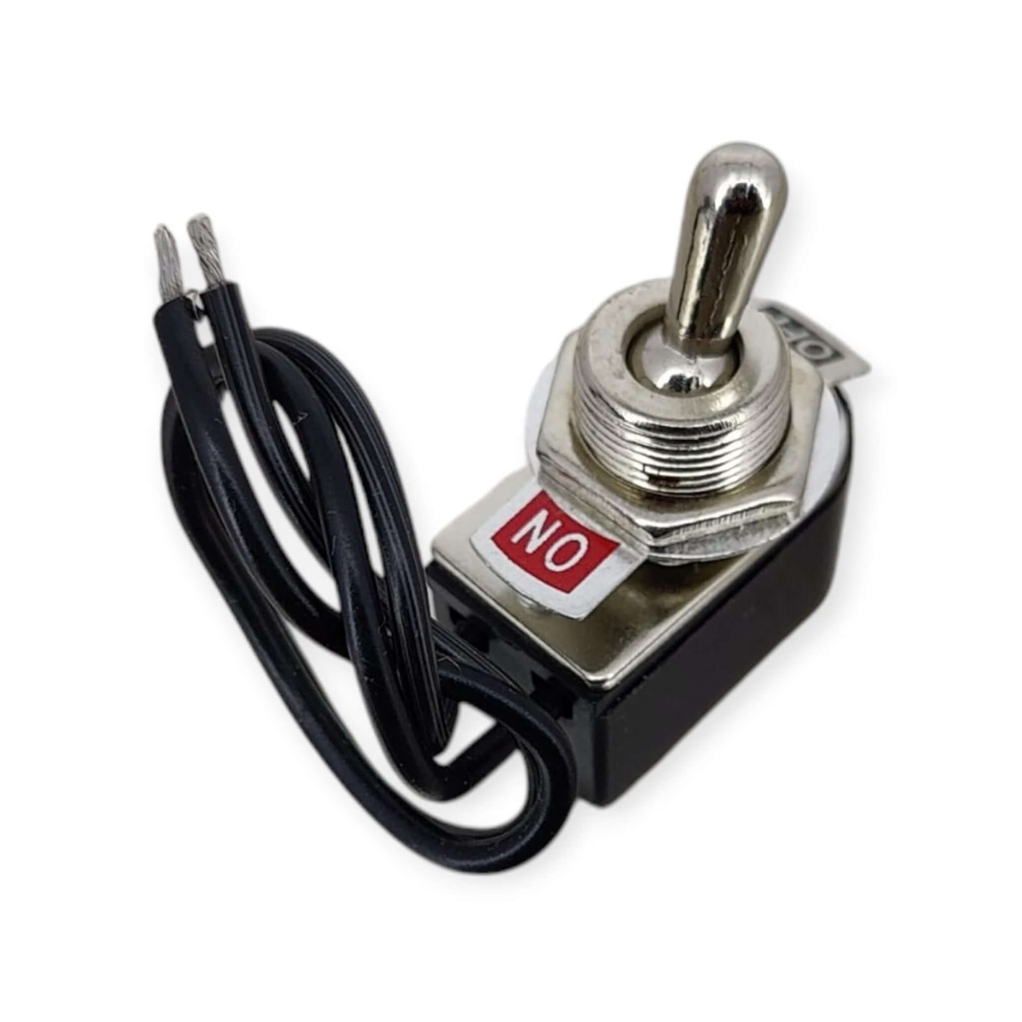 Pre-Wired Toggle Switch - 3A 250V On/Off SPST - 12mm Mount