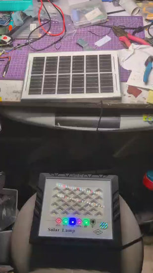 實測太陽能燈，夜晚發光，有光時不會著