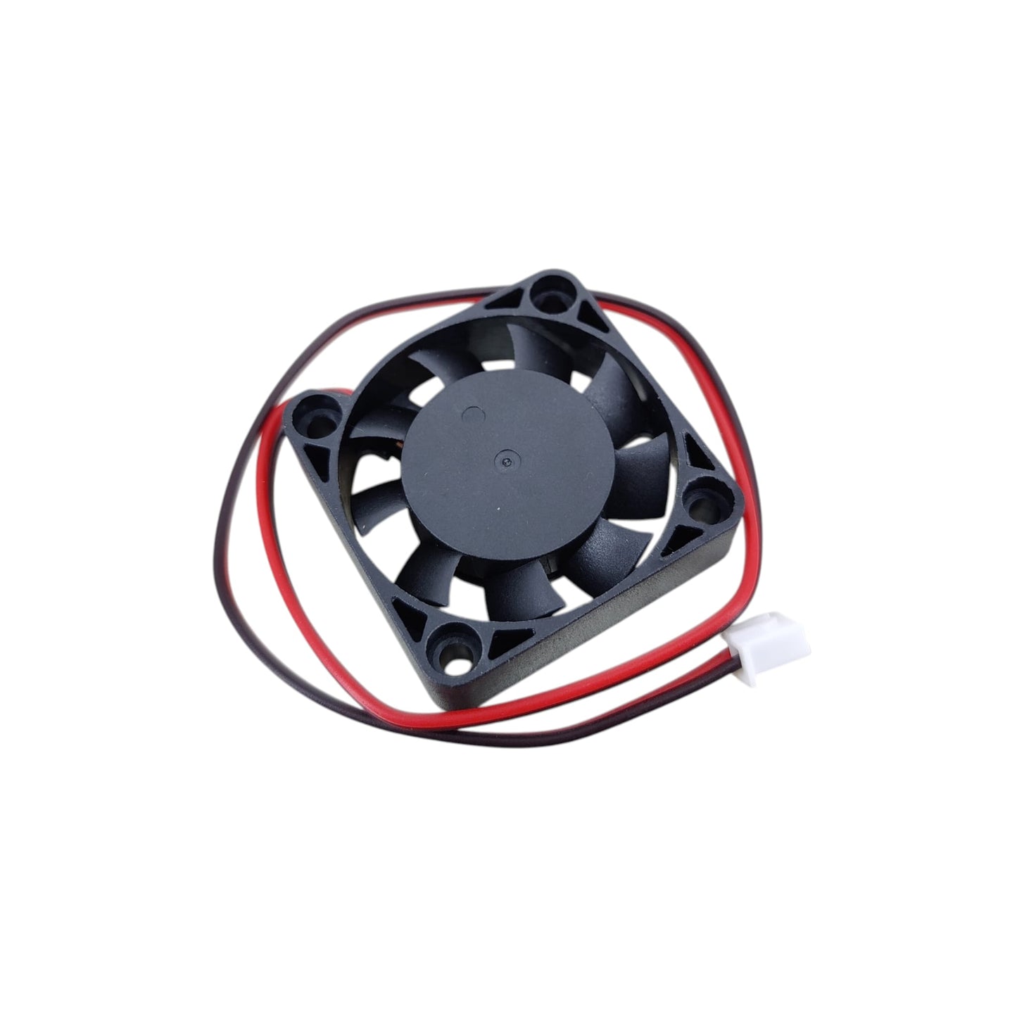 Back view of the 40mm compact cooling fan showing motor housing and mounting holes.