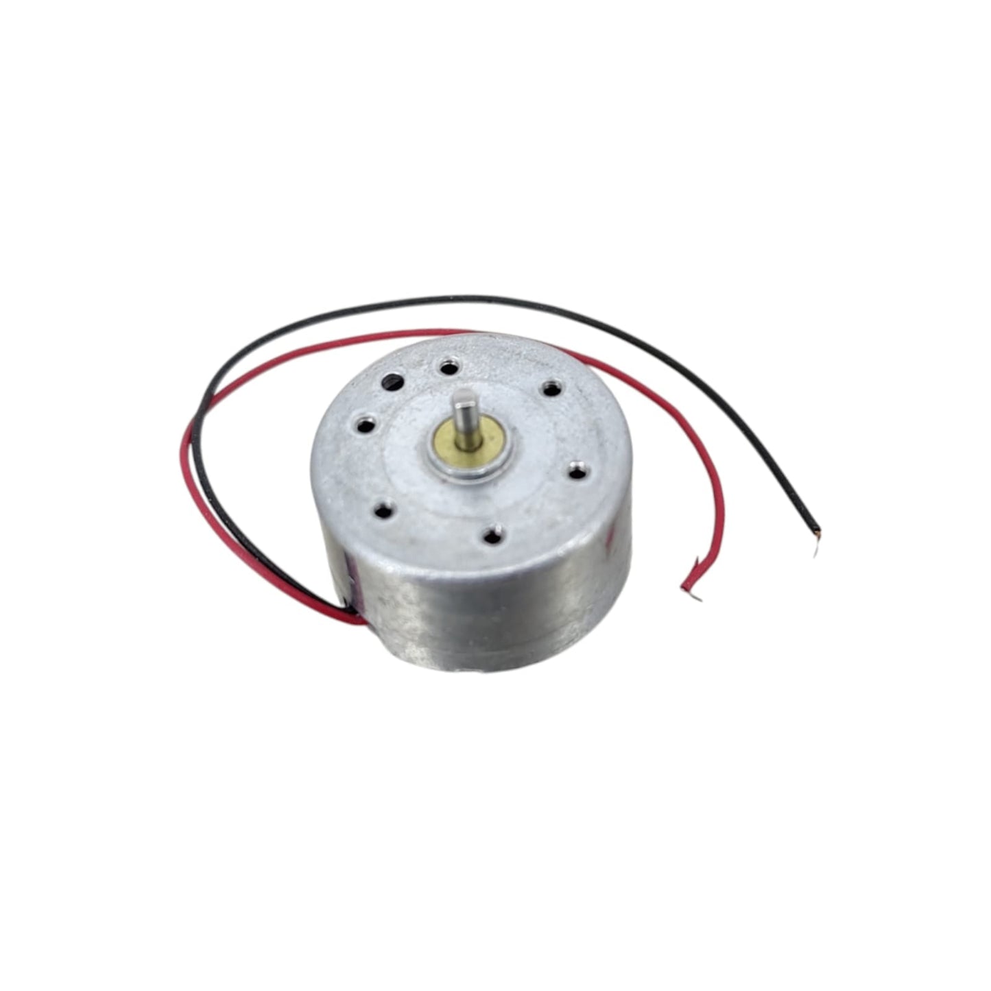 High-speed R300C brushed DC motor front view with shaft 1.5-6V 3500RPM