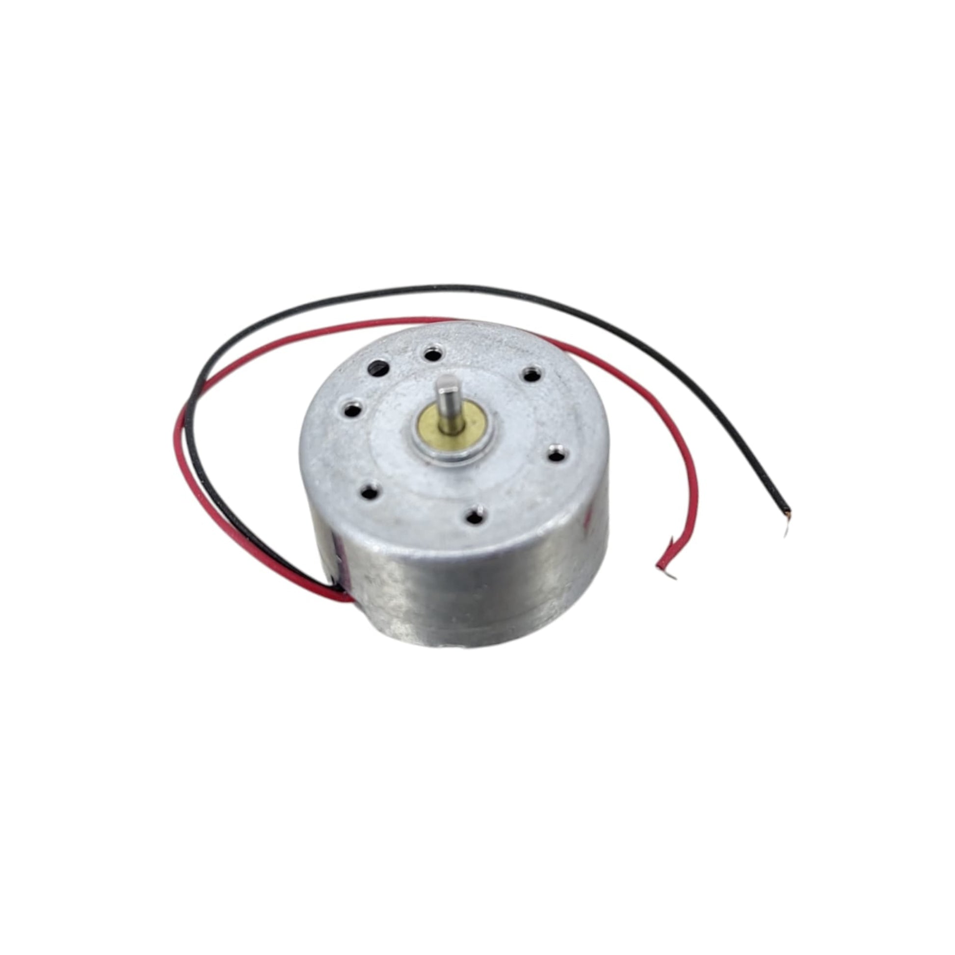 High-speed R300C brushed DC motor front view with shaft 1.5-6V 3500RPM