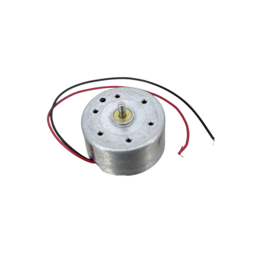High-speed R300C brushed DC motor front view with shaft 1.5-6V 3500RPM