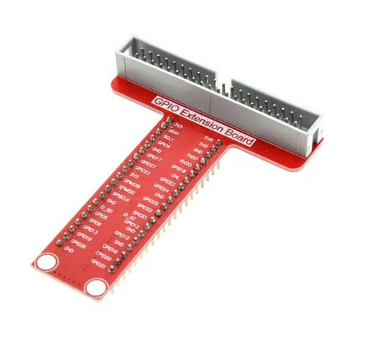T-Type GPIO Expansion Board for Raspberry Pi 3B+/4B, featuring 40 GPIO pins for easy access and prototyping.