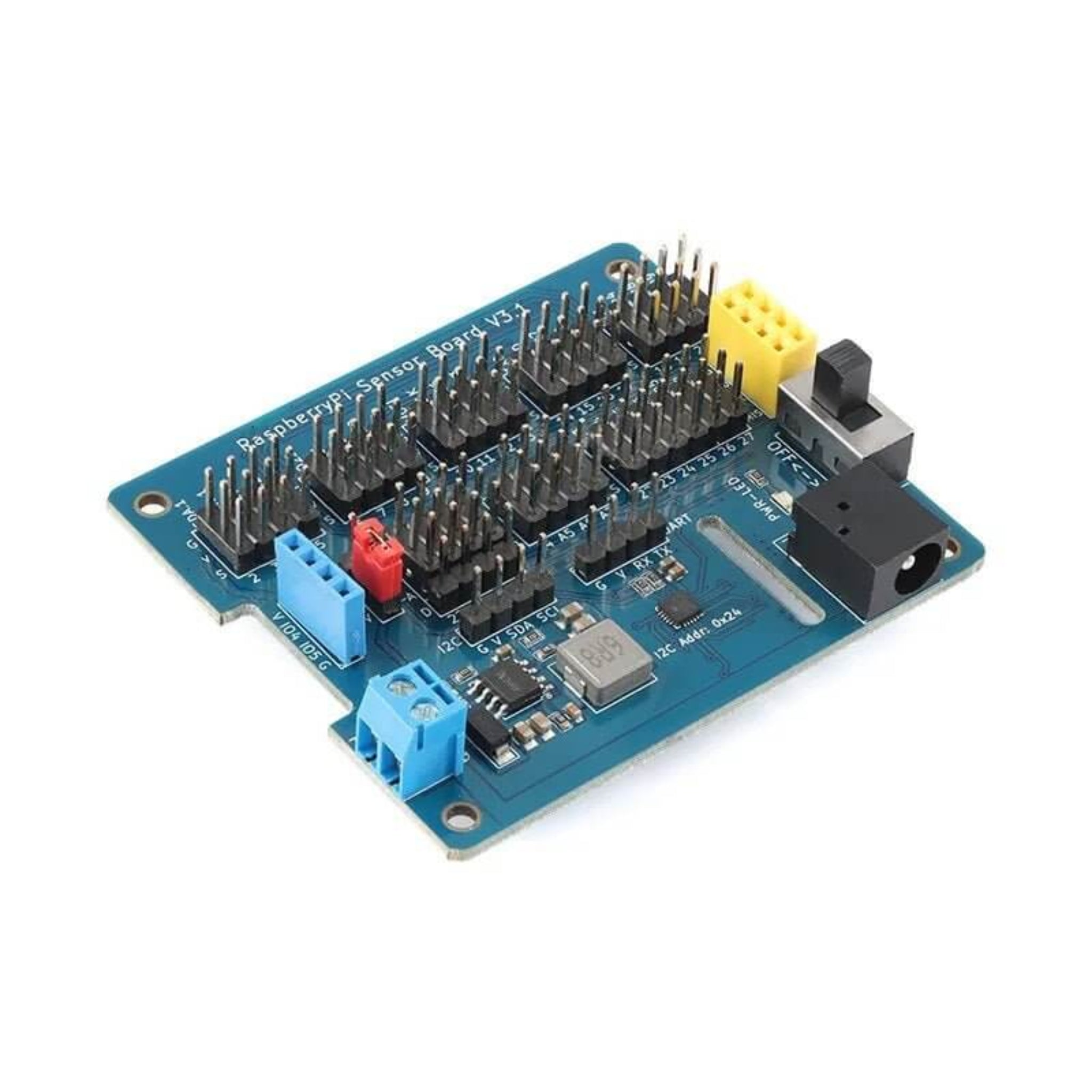 Raspberry Pi 4B GPIO Sensor Board | 8‑Channel ADC Expansion