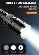 Load image into Gallery viewer, Rechargeable LED Flashlight 18650
