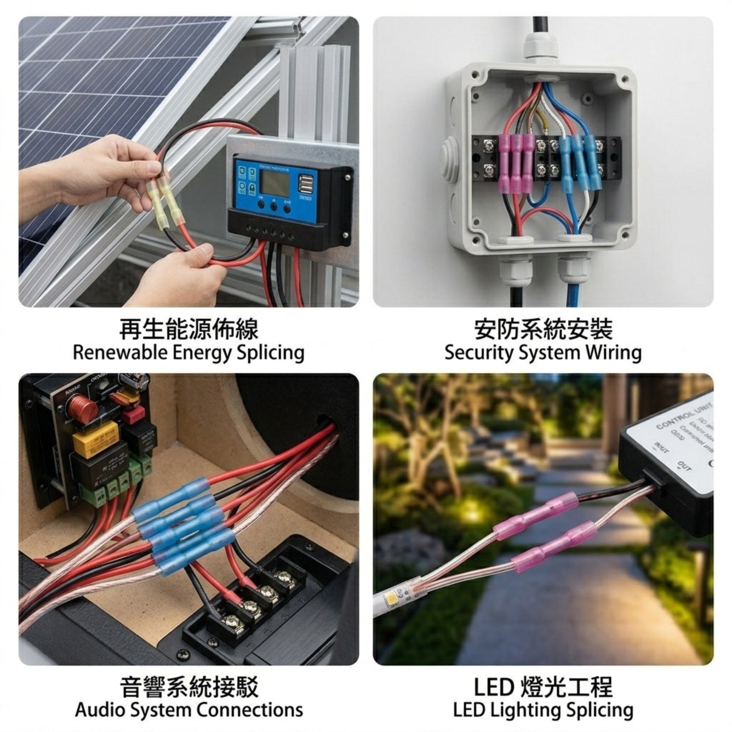 太陽能再生能源佈線及安防監控系統安裝 Renewable Energy and Security System Wiring