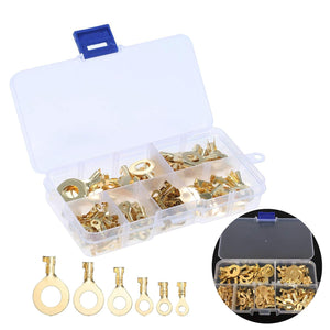 M3-M10 Ring Lugs Eyes Copper Crimp Terminals Set