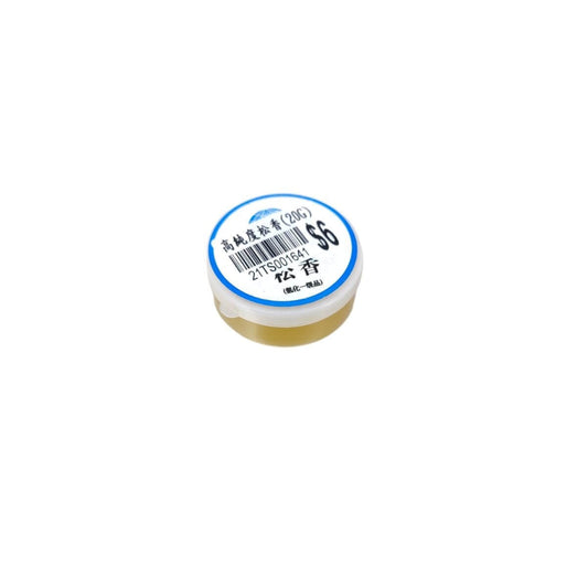20g rosin solder flux paste in a round container for SMD electronics soldering.