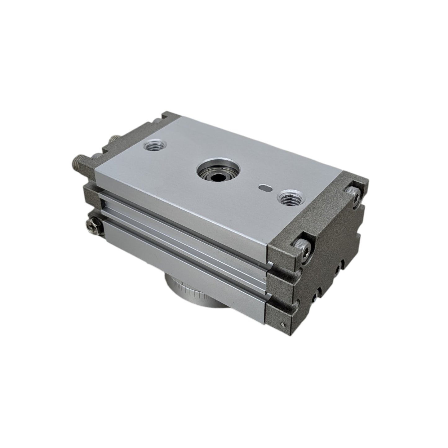 MSQB-10A 氣動執行器頂部接口視角。大型五金零件齊全，採購更安心，專業工程團隊提供售後自動化改裝諮詢。