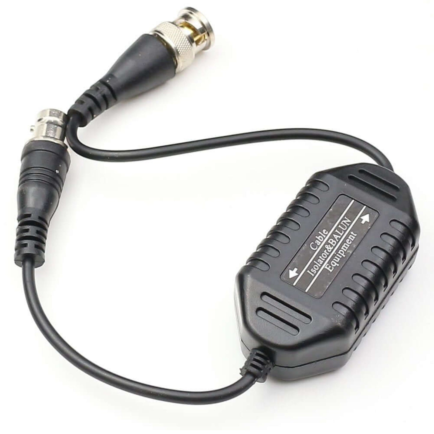 Compact security camera balun and ground loop isolator, easy plug-and-play installation for CCTV.