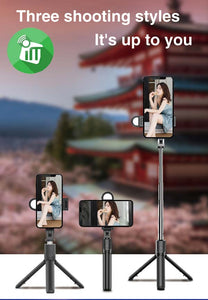 S05-S Foldable Wireless Selfie Stick Tripod