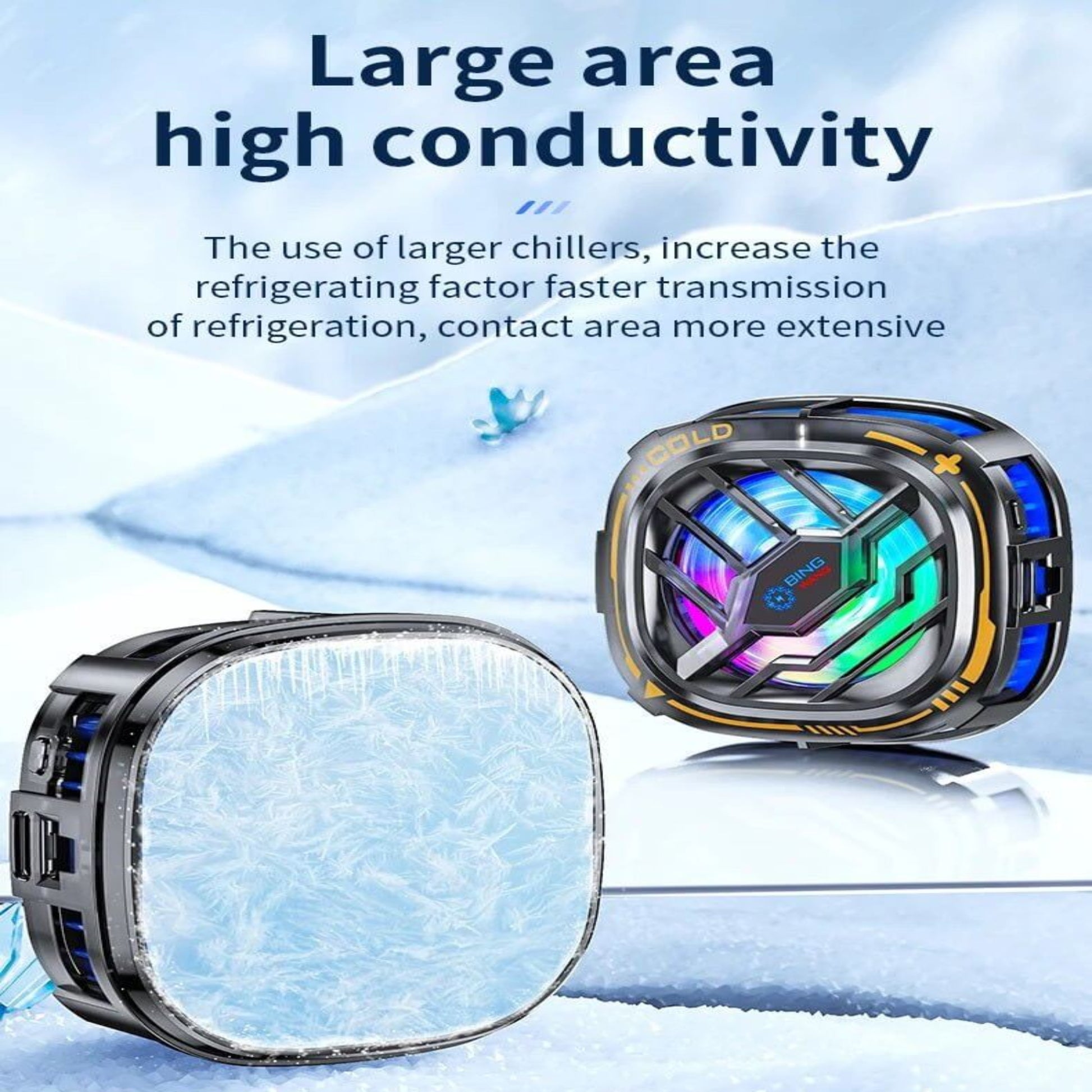 半導體大面積導冷技術，實測 30 分鐘可顯著降溫至 15 度。