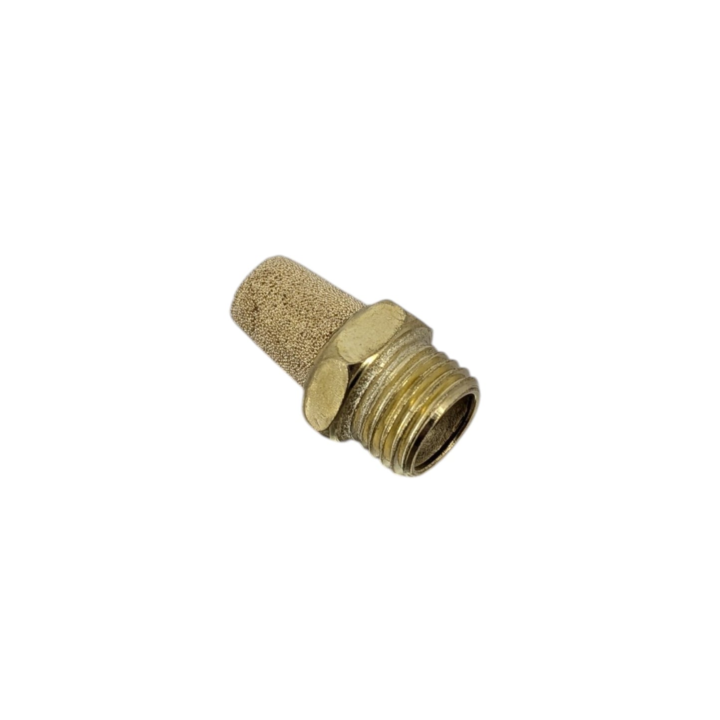 2分 (1/4") 黃銅氣閥滅聲器 (Pneumatic Muffler)。適合各類工程及DIY，深水埗實體店可到店取貨。