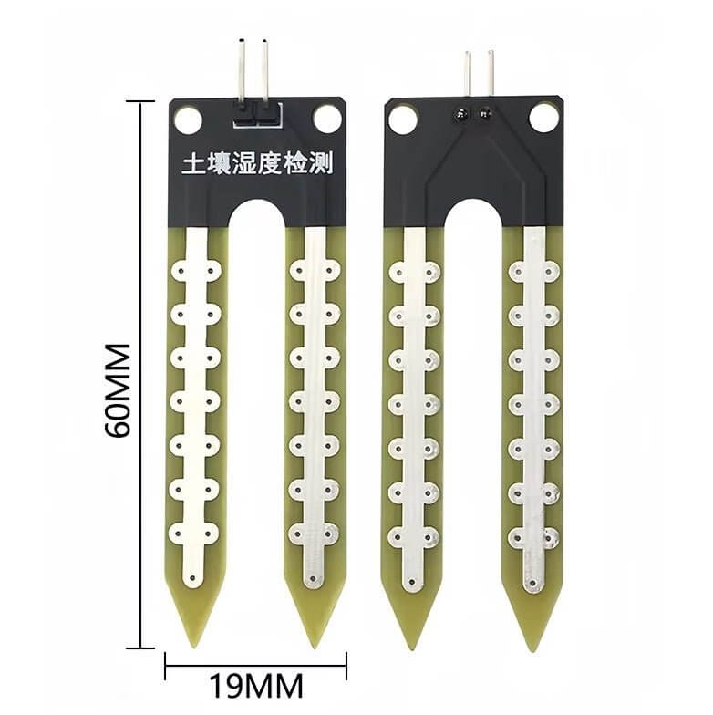 Soil hygrometer module for Arduino, sensor for measuring moisture levels in soil, ideal for automatic watering systems.