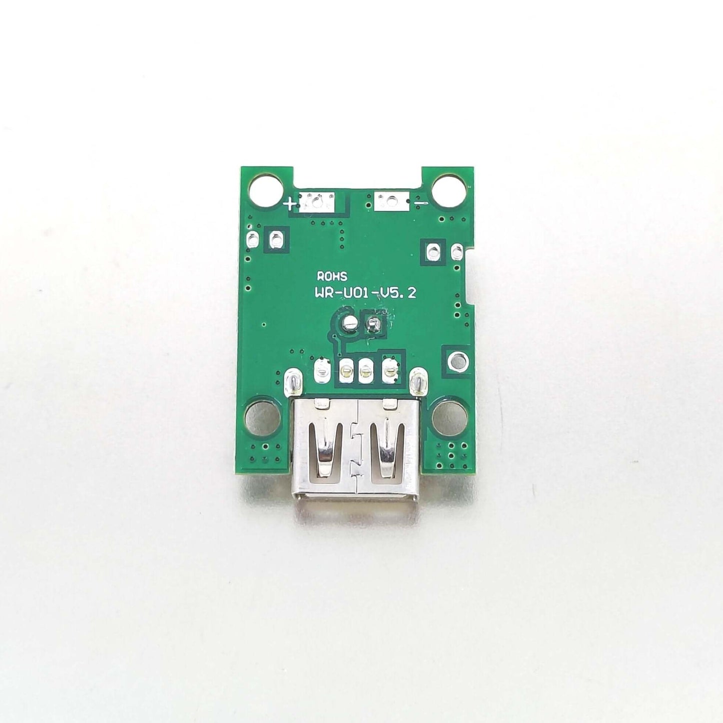 Rear view of WR-U01-V5.2 solar charging module PCB.