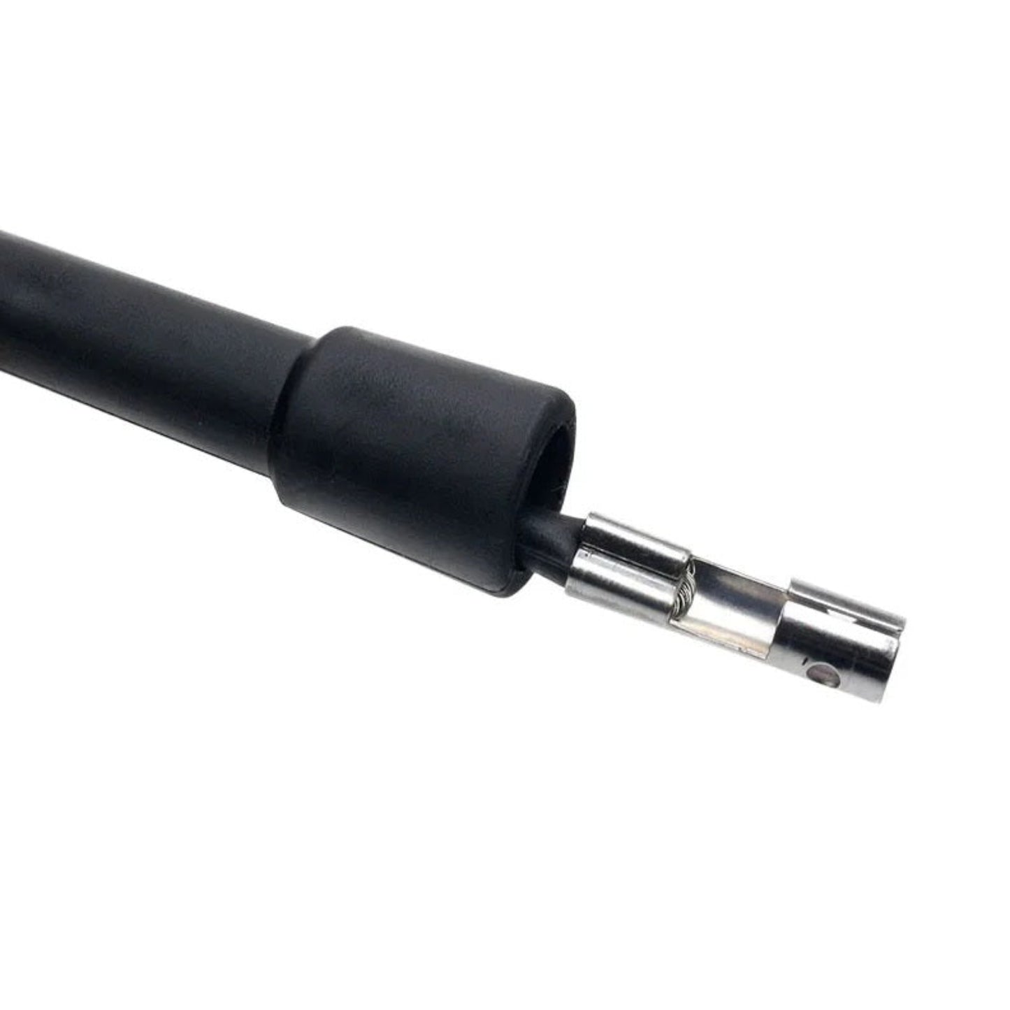 Close up of the metal wire terminal on the ignition diagnostic pen.