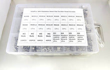 Load image into Gallery viewer, 830pcs 304 Stainless Stell Flat Socket Head Screws

