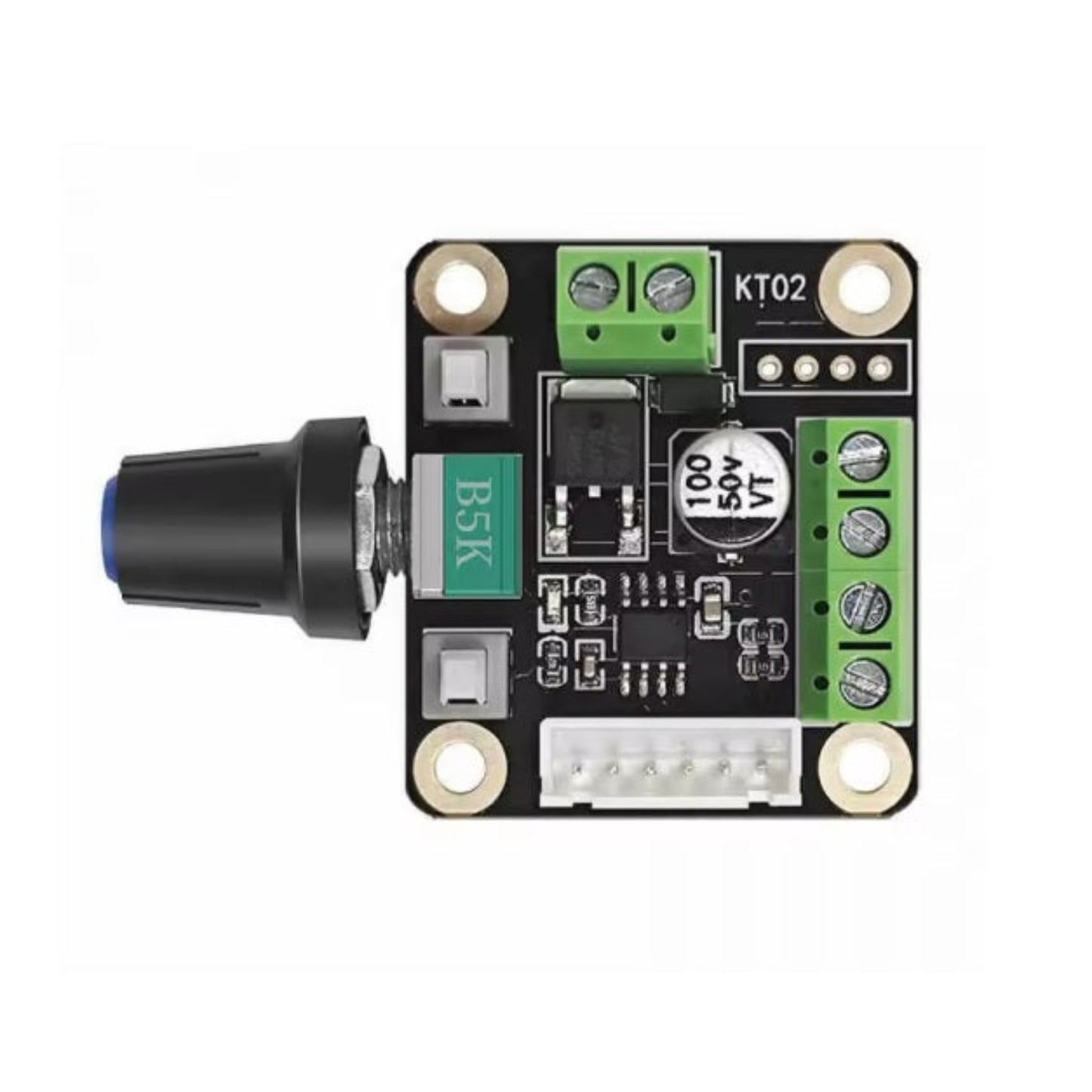 Compact 9-24V stepper motor speed regulator module, ideal for various motor control applications.