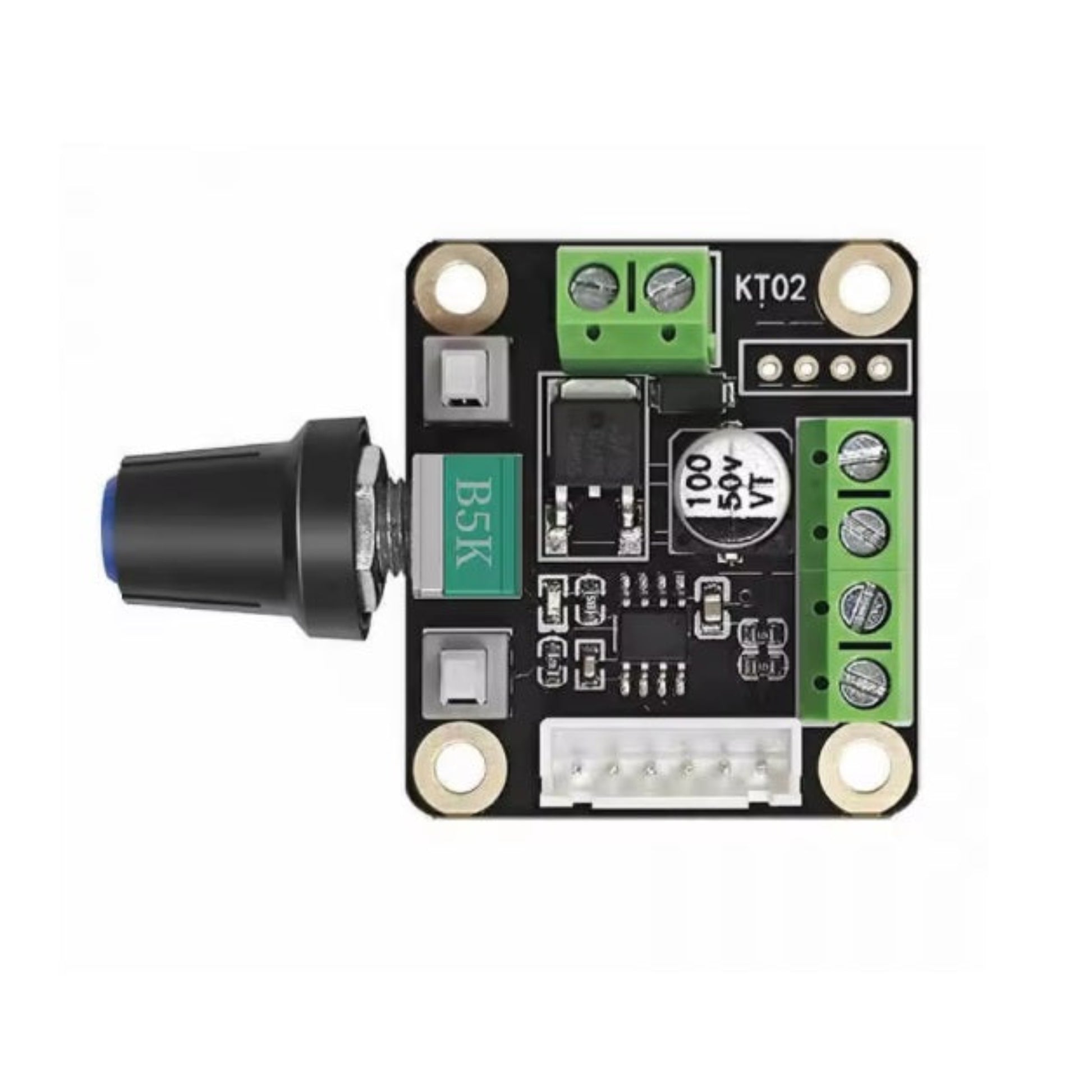 Compact 9-24V stepper motor speed regulator module, ideal for various motor control applications.