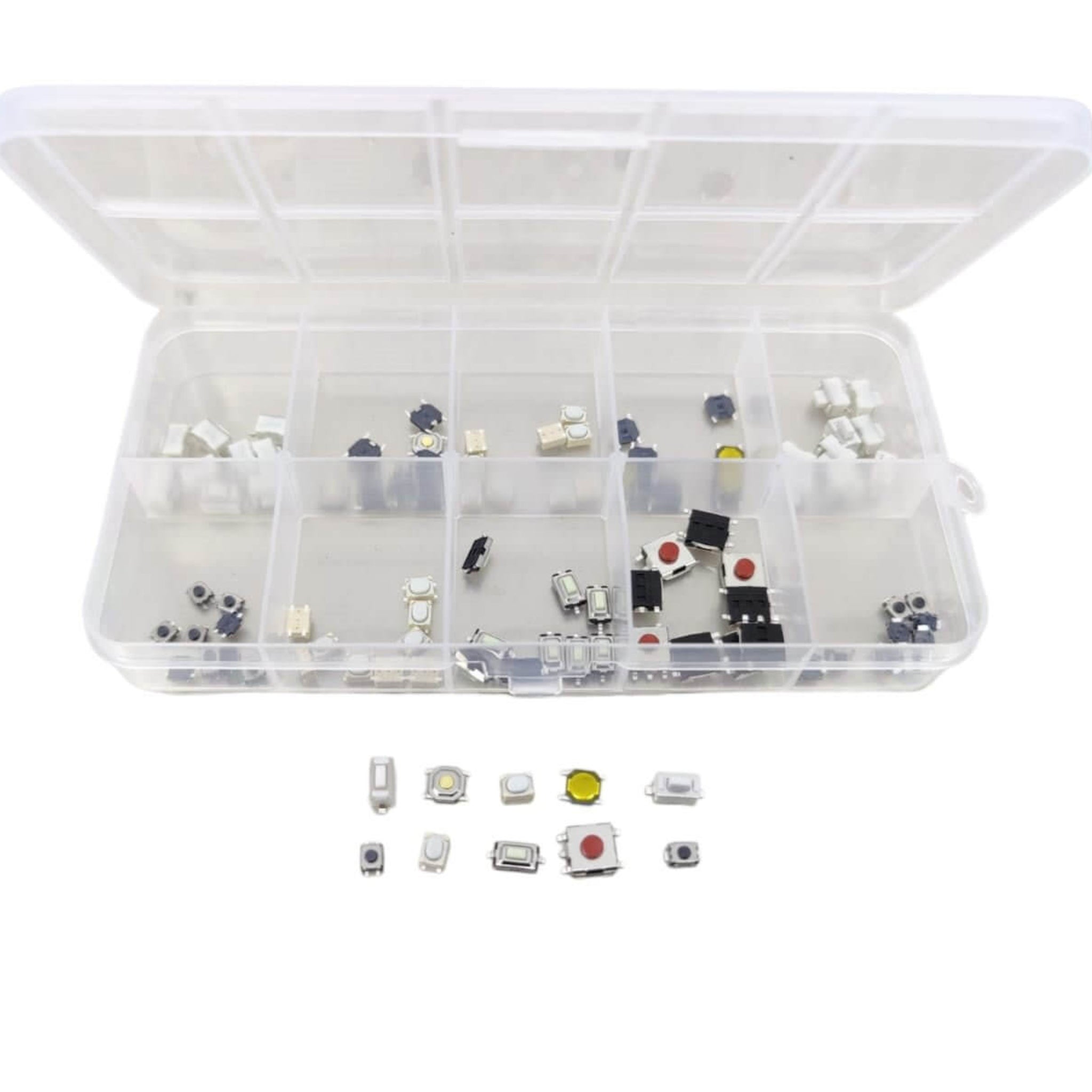 100pcs Tactile Push Button Switch Set (10 Values) | SCCCLTD