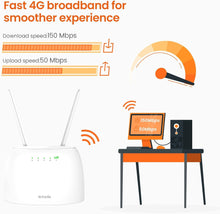 Load image into Gallery viewer, Tenda N300 Wi-Fi 4G VoLTE Router
