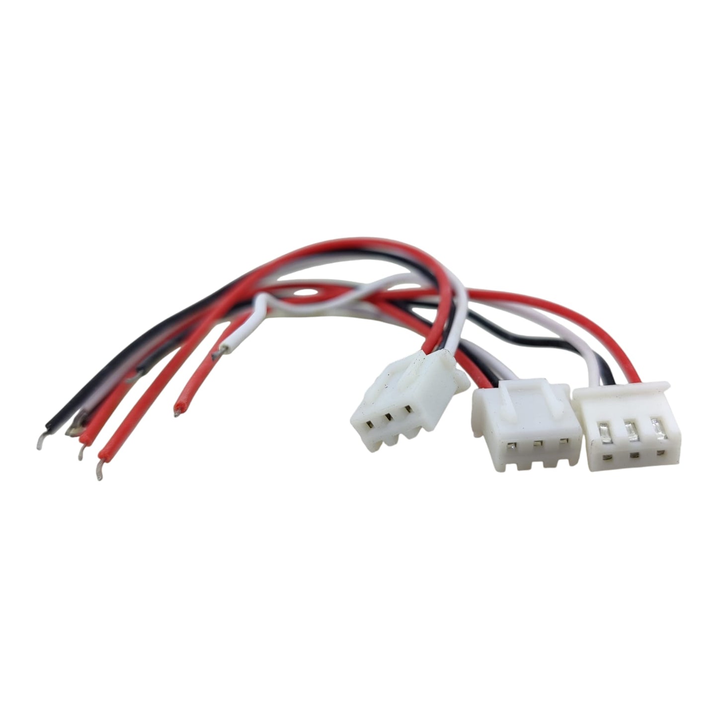 Three pieces of 2.0mm pitch 3-pin cables ready for DIY projects