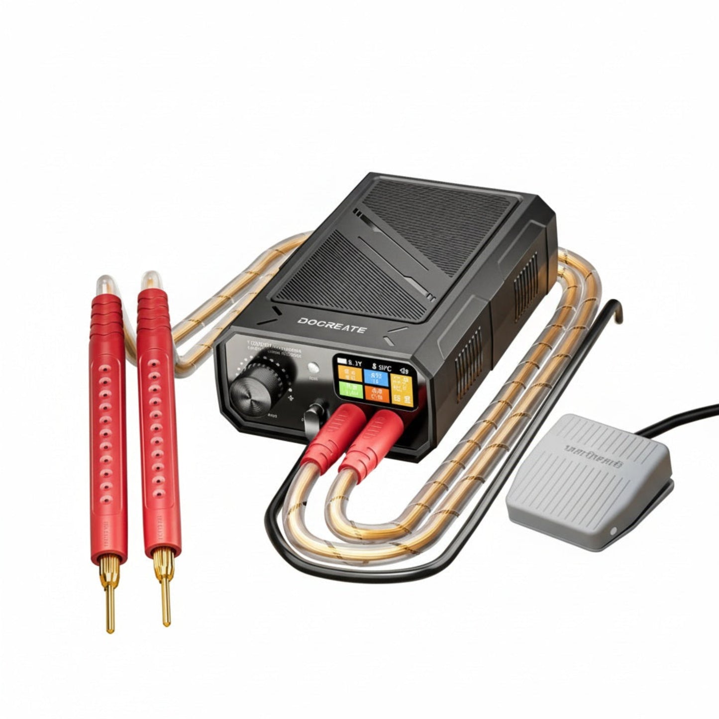 TK-20P 10000W Portable Spot Welder with LCD screen for battery welding.