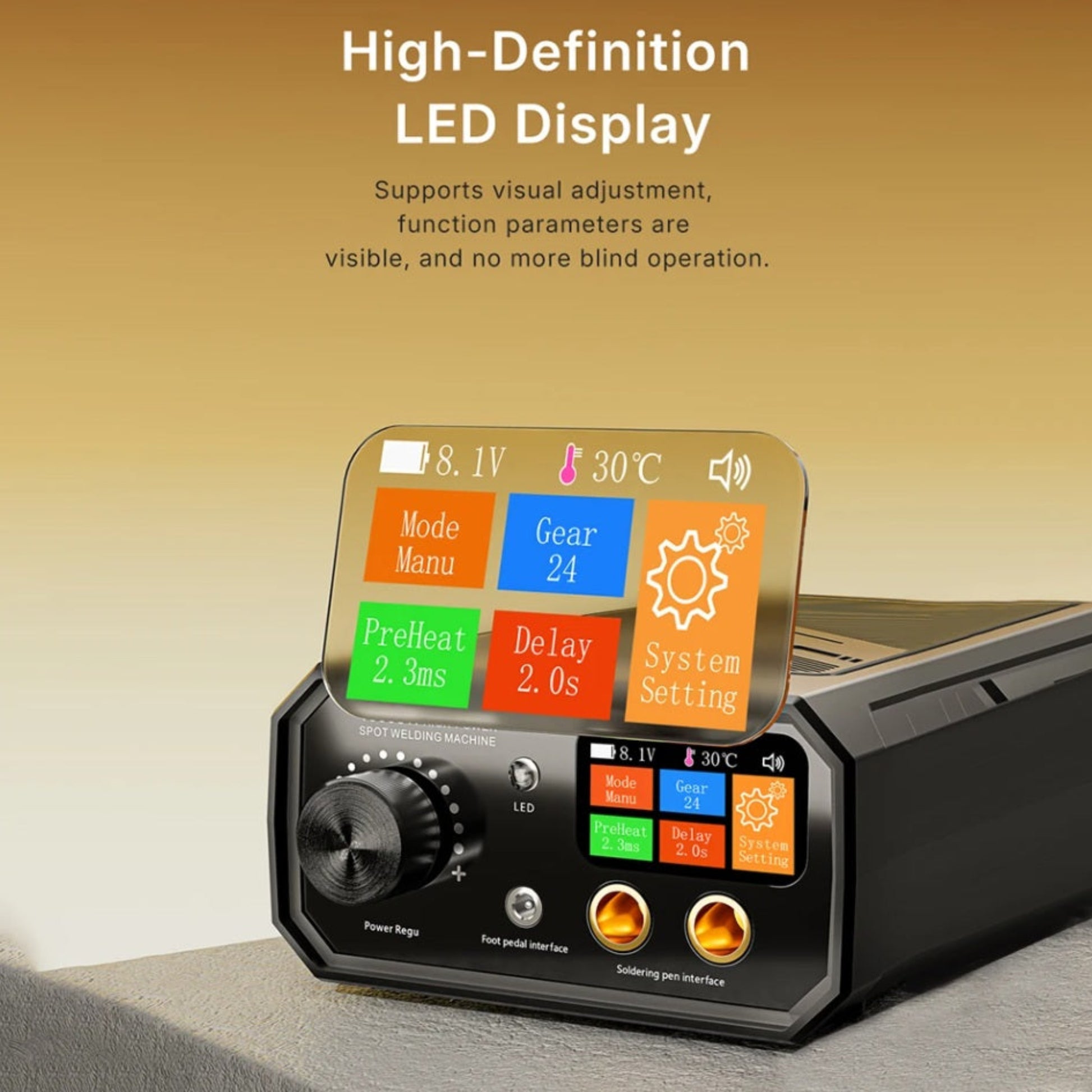 TK-20P high-power spot welding pens with replaceable copper pins.
