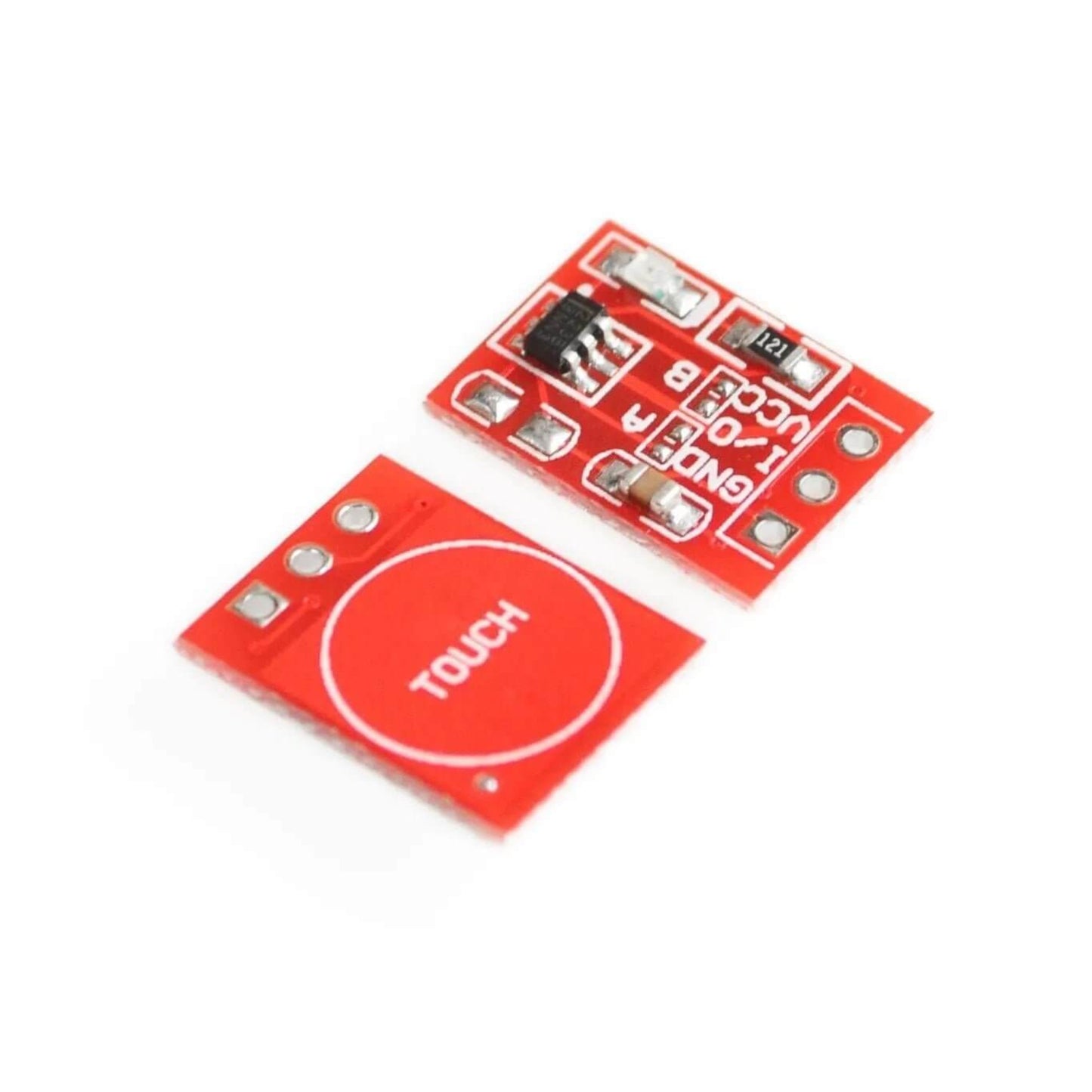 TTP223 DIY touch button module, capacitor type sensor for electronics projects, compact design with touch interface.