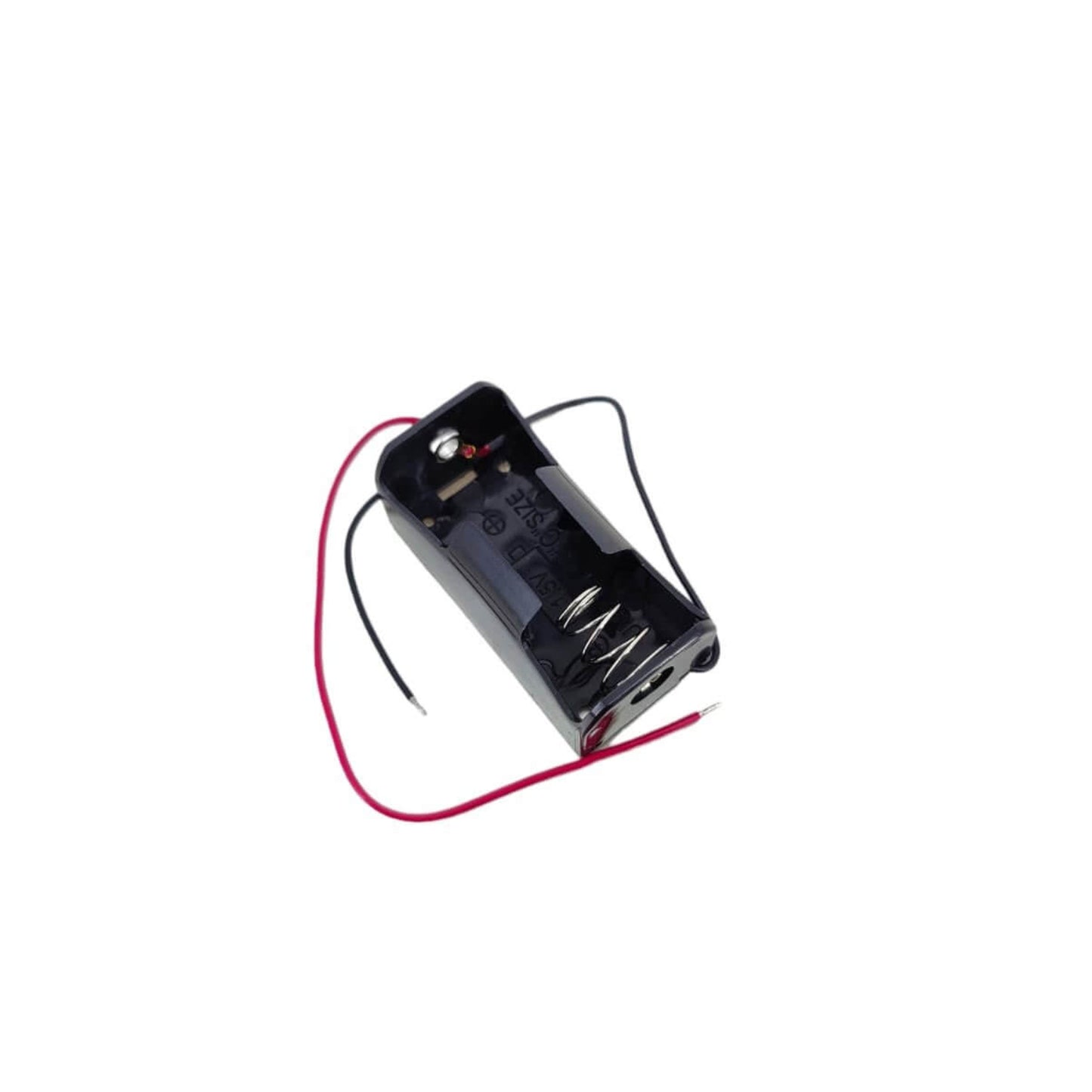 1 slot Type C battery holder with leads for DIY projects, dimensions 59x28x22mm, ideal power storage solution.