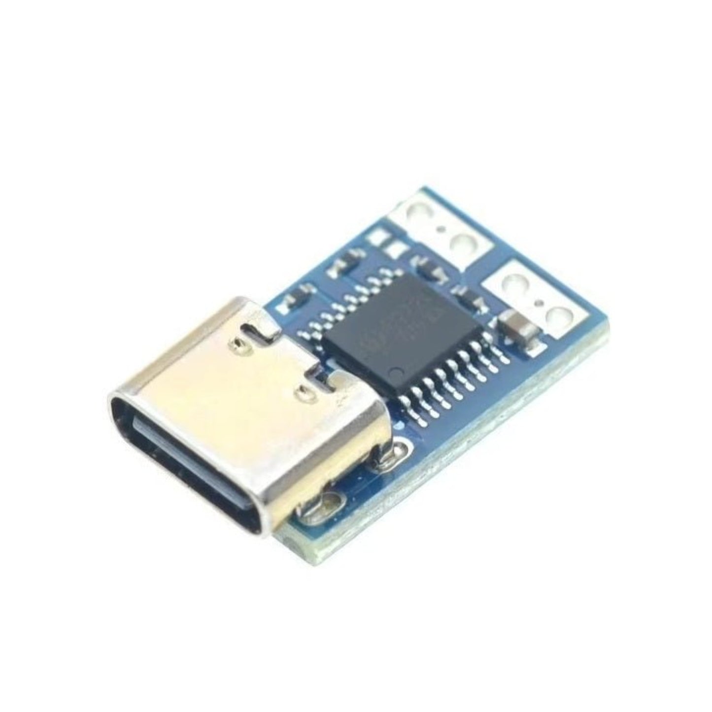 Type-C PD decoy module with female input for fixed voltage power trigger, ideal for fast charging.