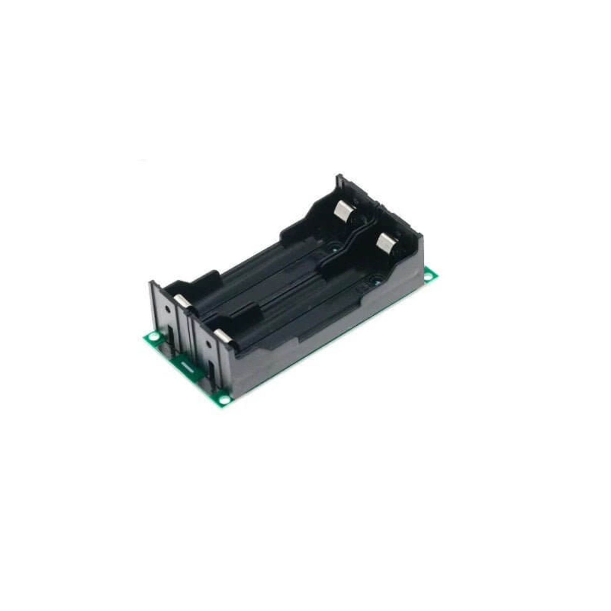 Rear view showing the integrated 18650 lithium battery tray.