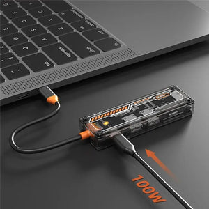 USB-C to USB3.0+USB2.0+SD+TF+HD Multiport Adapter