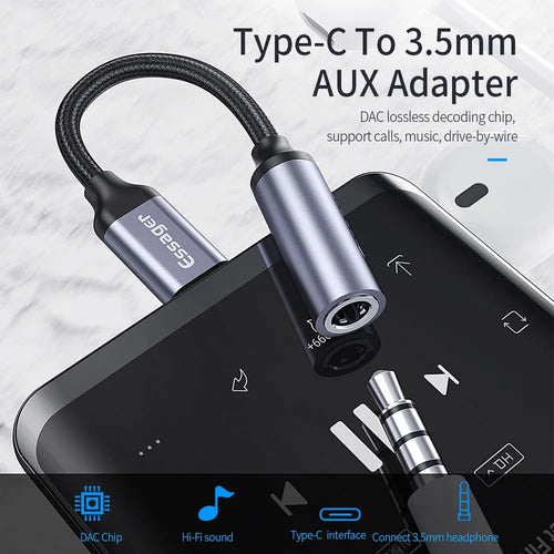 type-c to 3.5mm adapter hk