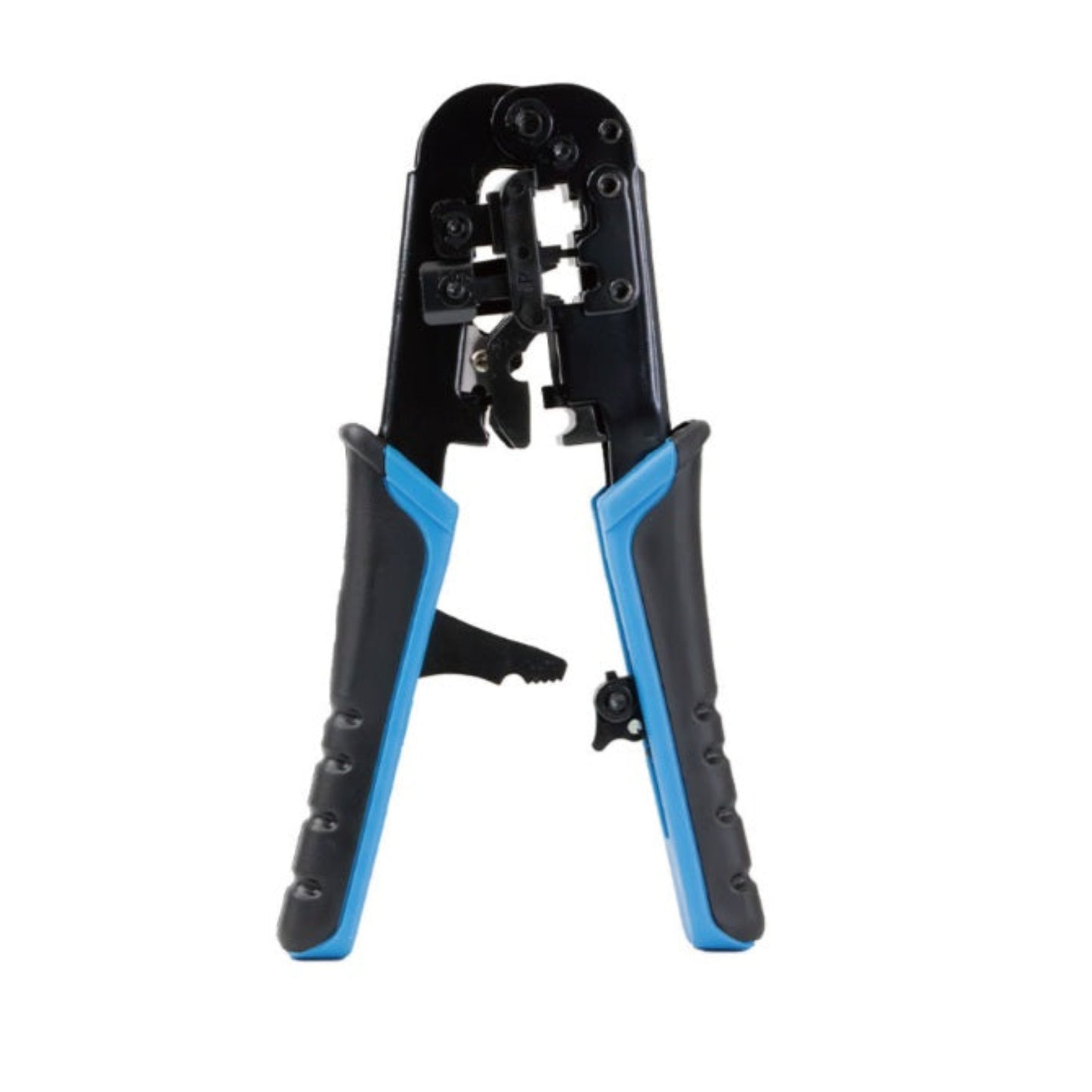 Pro's Kit UCP-376TX 4P/6P/8P network crimping tool with black body and blue handles