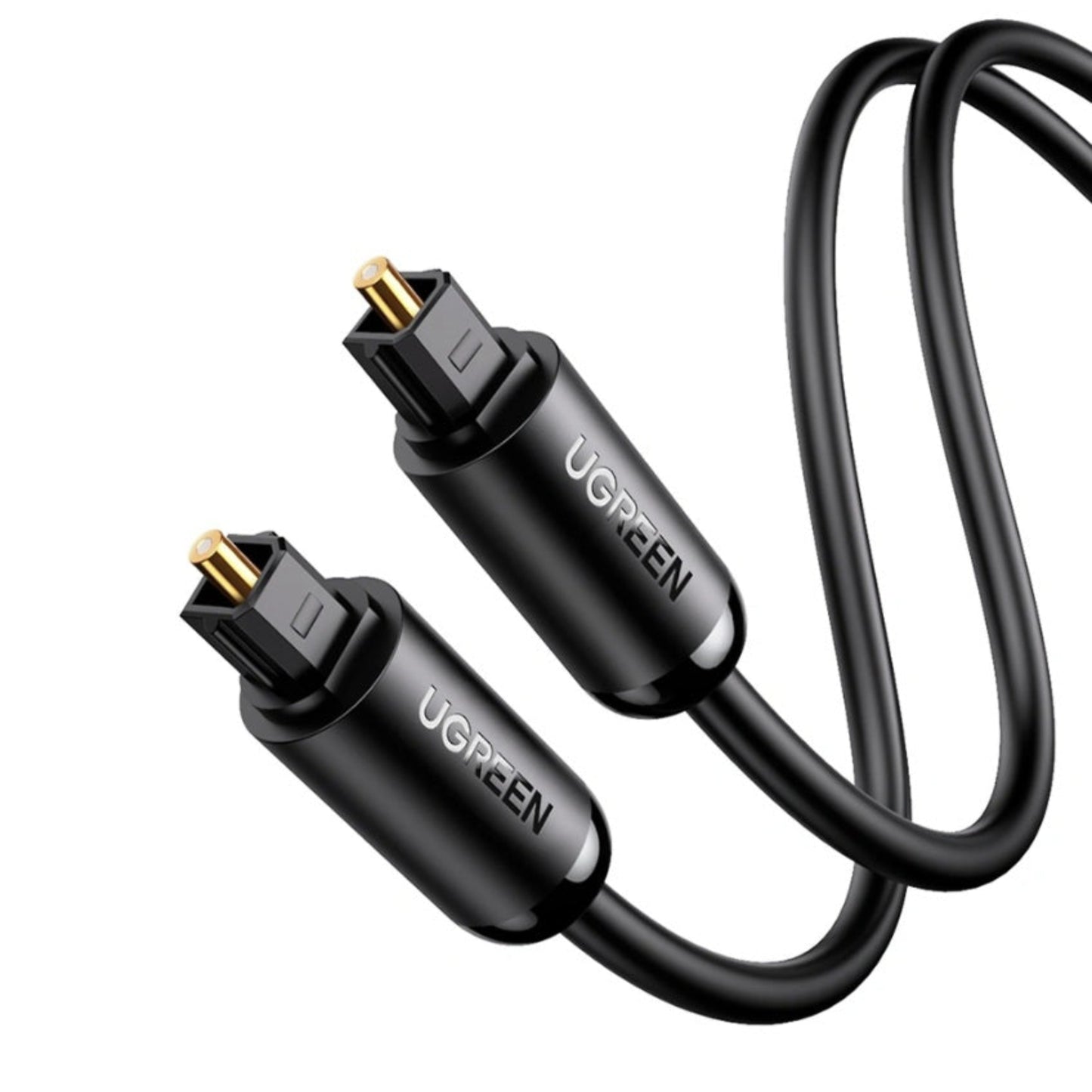 UGREEN AV122 Toslink Optical Audio Cable - Premium 24K Gold-Plated Connector with Ultra-Slim Design for TVs, Soundbars, and Gaming Consoles