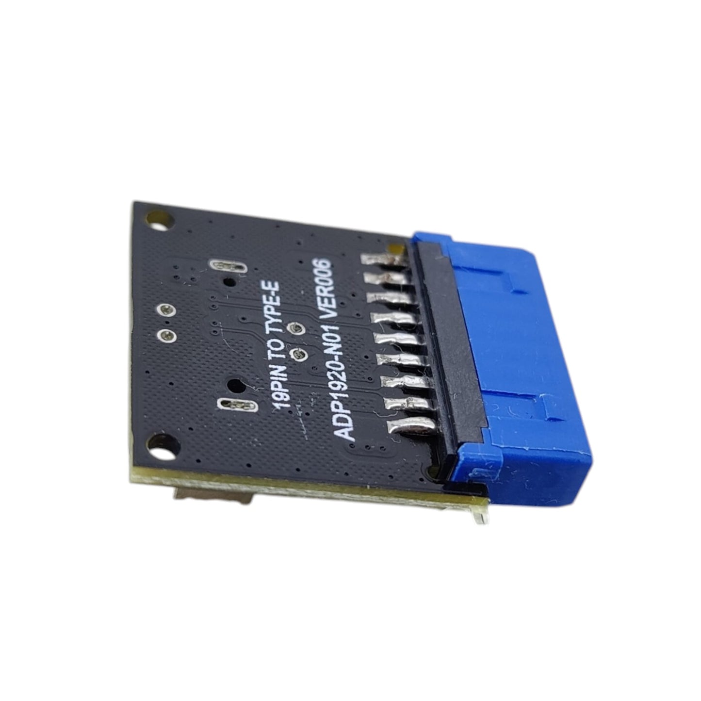 Back view of the USB 3.0 to Type-E adapter PCB showing model number ADP1920-N01 and circuit traces.
