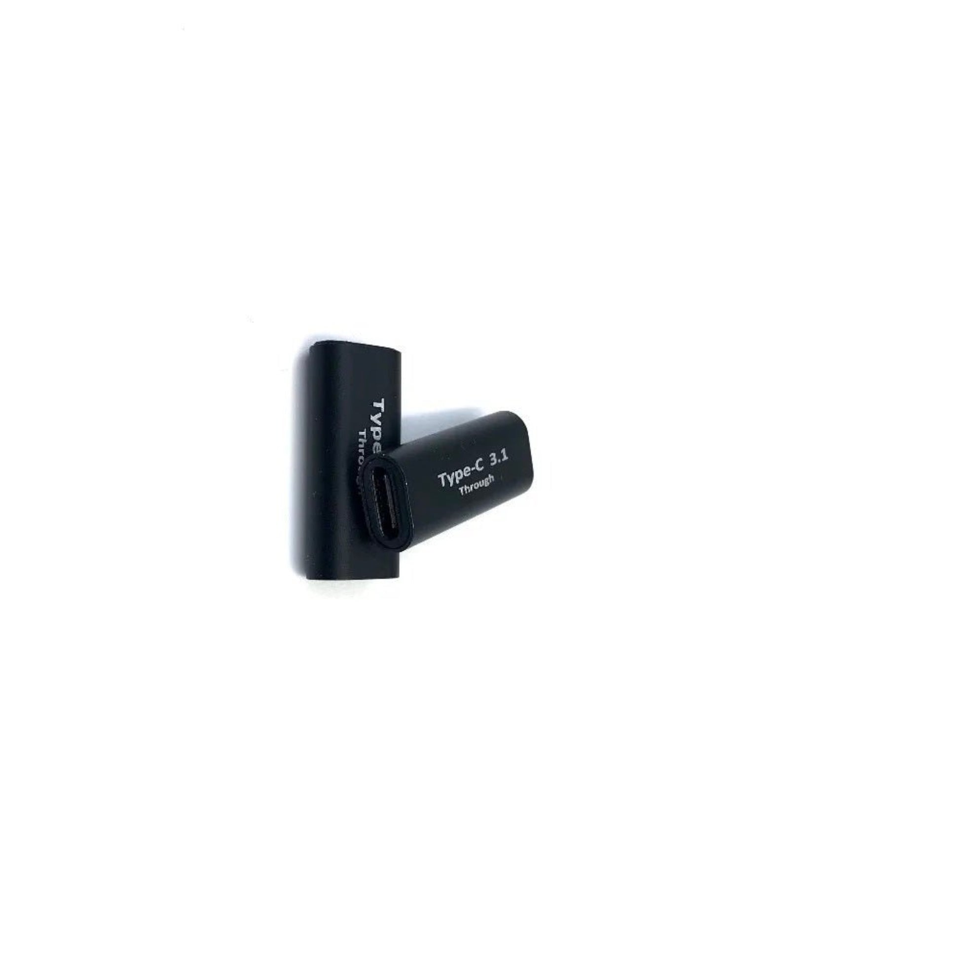 Type-C female to female adapter, portable USB-C data and charge sync adapter, reversible low-profile design