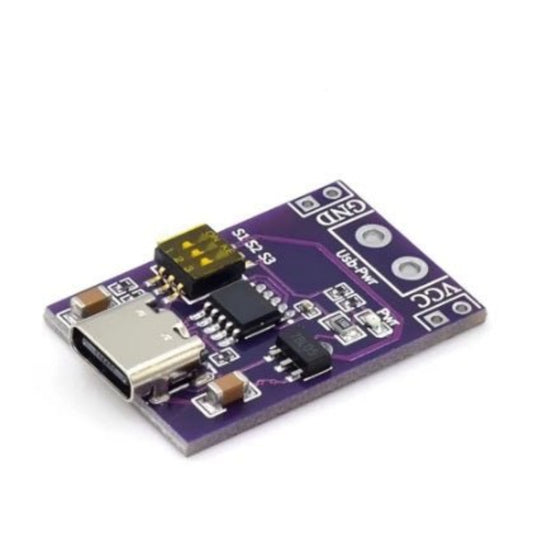 Type-C PD Trigger Module for fast charging, supports 5V to 20V fixed voltage outputs.