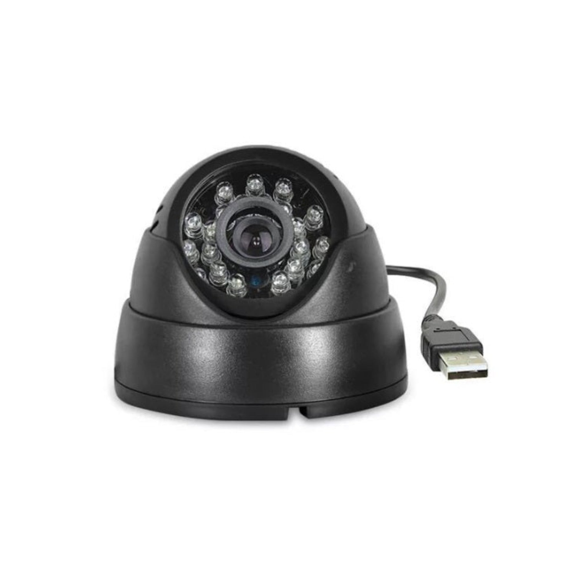 Black standalone USB dome camera with 3.6mm lens
