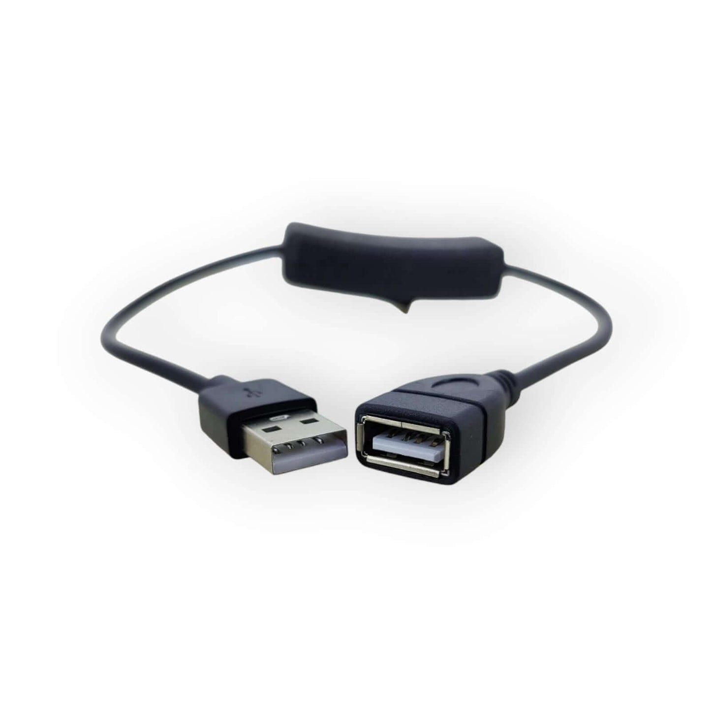 USB 2.0 extension cable with on/off switch, approximately 36CM, ideal for powering USB devices.