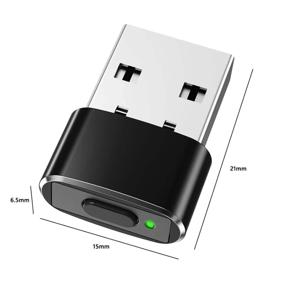 Product dimensions showing a compact size of 21mm by 15mm by 6.5mm.