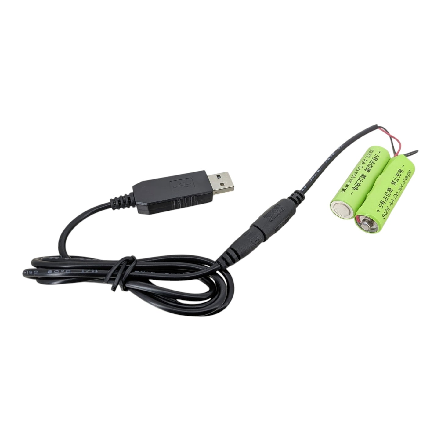 USB轉雙位AA假電池供電線 (3V)，取代傳統乾電池，環保慳錢。深水埗實體店現貨供應，歡迎到店選購。