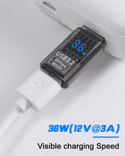 將圖片載入圖庫檢視器 USB 36W功率表 USB電壓測試手指
