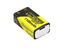 Load image into Gallery viewer, 9V 6F22 Rechargeable Batteries (1100mAh)
