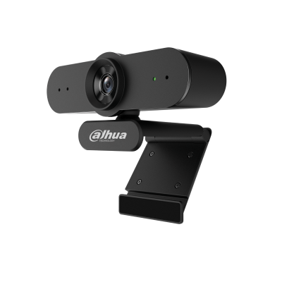 Dahua HTI-UC300 2MP USB web camera, 1080p FHD, black with integrated microphone, clip mount.