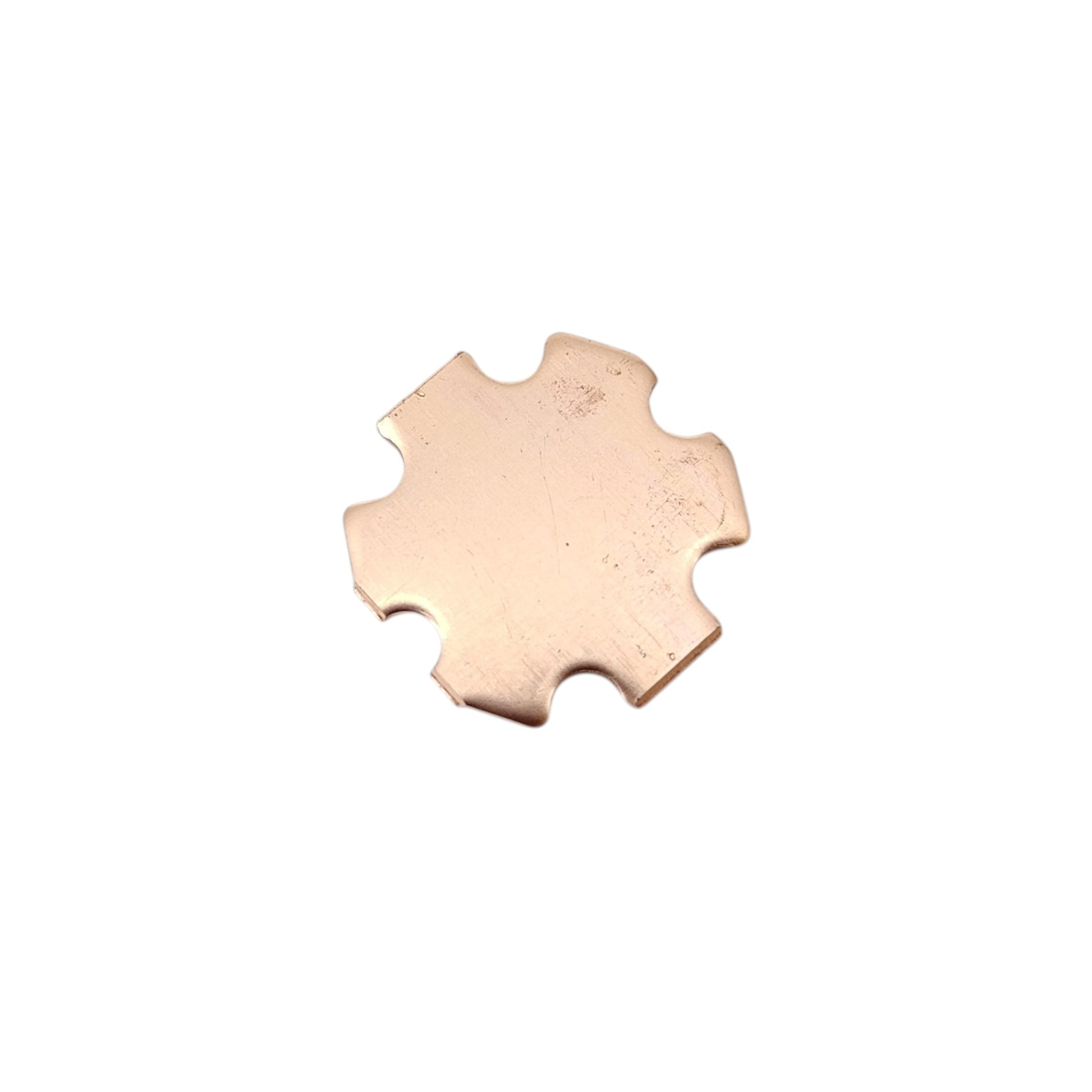 Back view of aluminum PCB heatsink base for 10W LED.